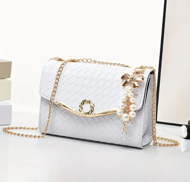 Pearl White Envelope Bag