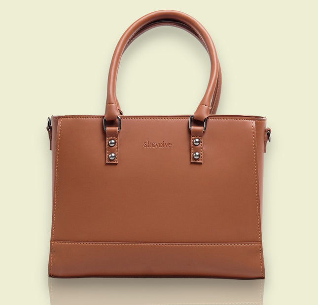 Shevolve Stud Tote - Brown