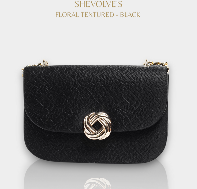 Shevolve Floral Textured  - Black