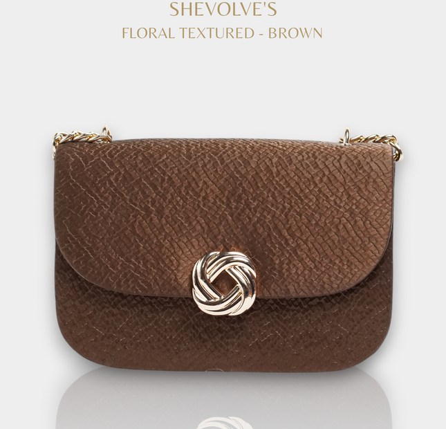 Shevolve Floral Textured  - Brown