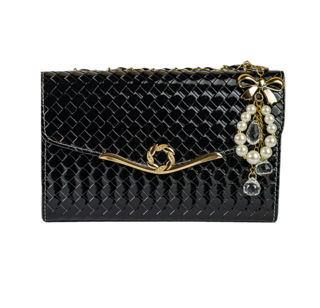 Pearl Black Envelope Bag