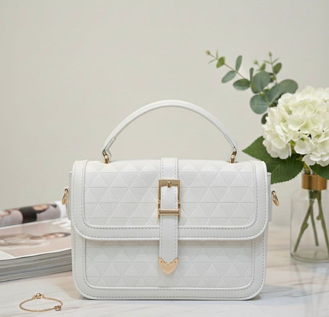 The Delta Satchel - White