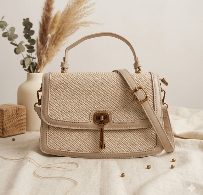 Woven Shore Crossbody - Khaki