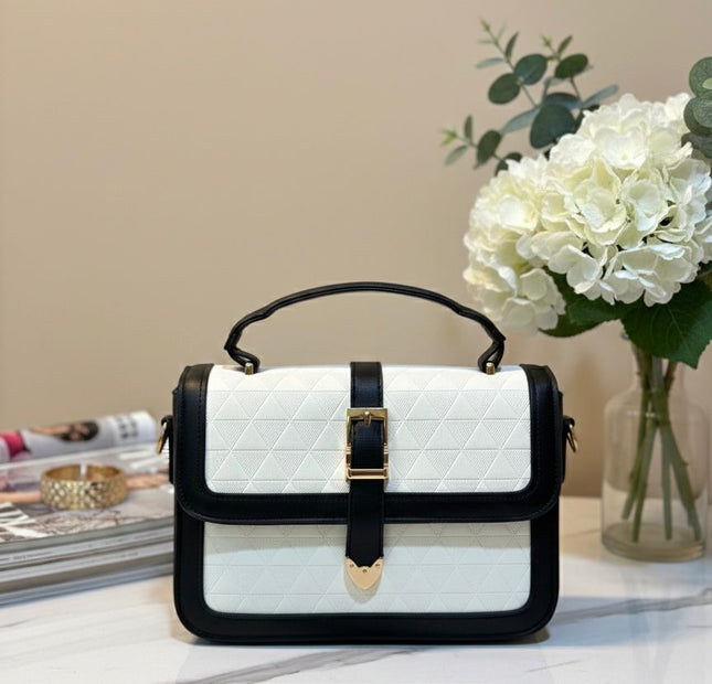 The Delta Satchel - Black & White