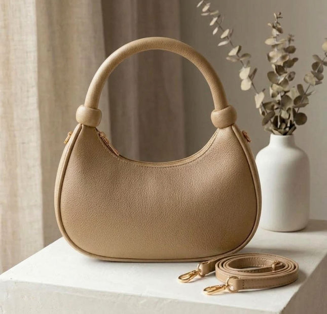 Hobo Top Handle With Knot - Khaki