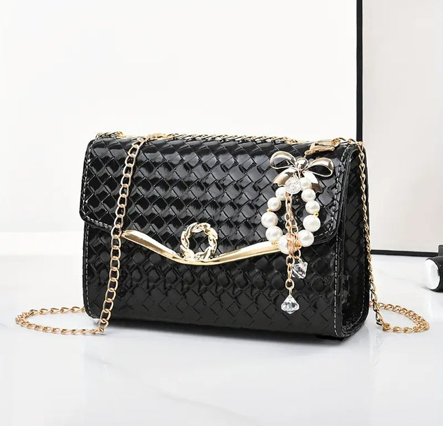 Pearl Black Envelope Bag