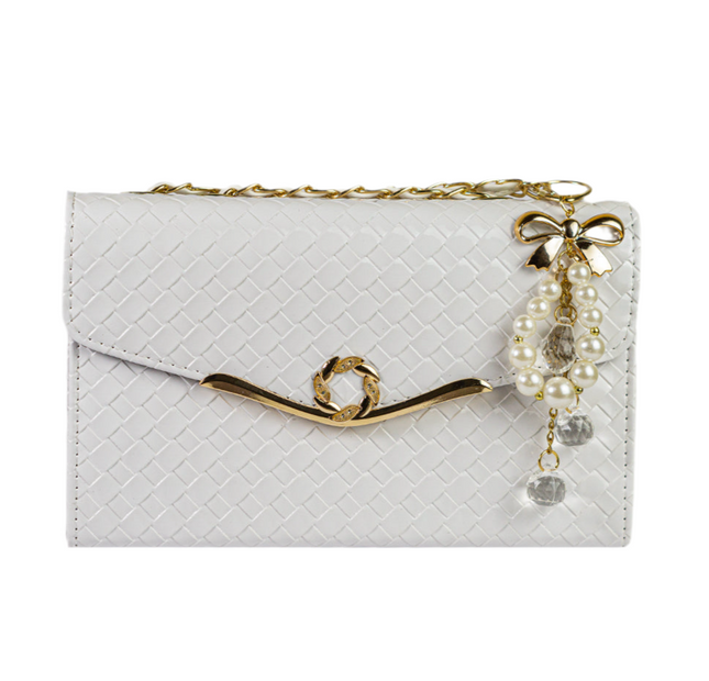 Pearl White Envelope Bag