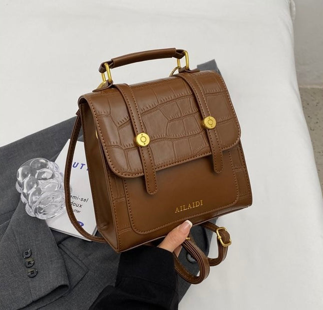 Ailadi Croc Backpack - Brown
