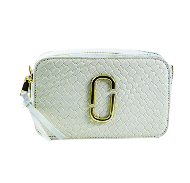 Pattern White Square crossbody