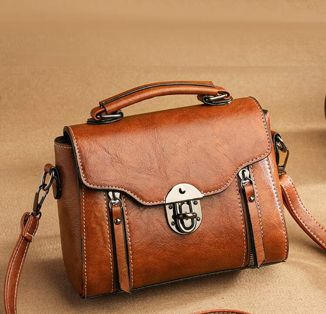 Satchel Vintage Bag - Brown
