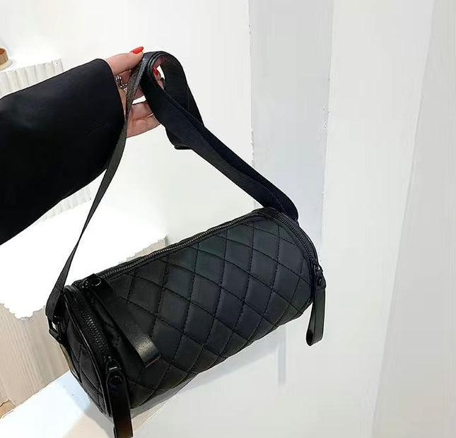 Nylon Quilted Tube - Black