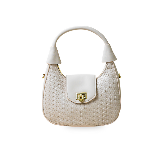 Cognac Textured - White