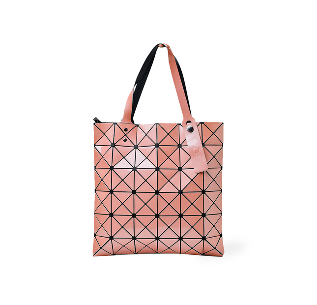 Geometric Pattern Tote - Pink