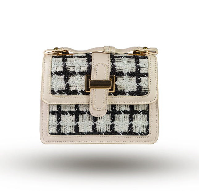 Checkered Flap - White