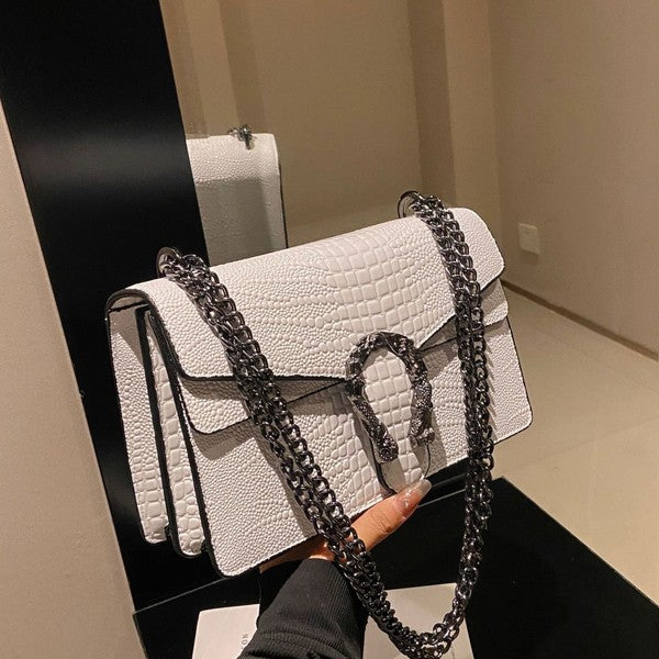 Mermaid Croc Flap - White