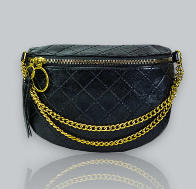 Fanny Pack - Pattern Chain Black