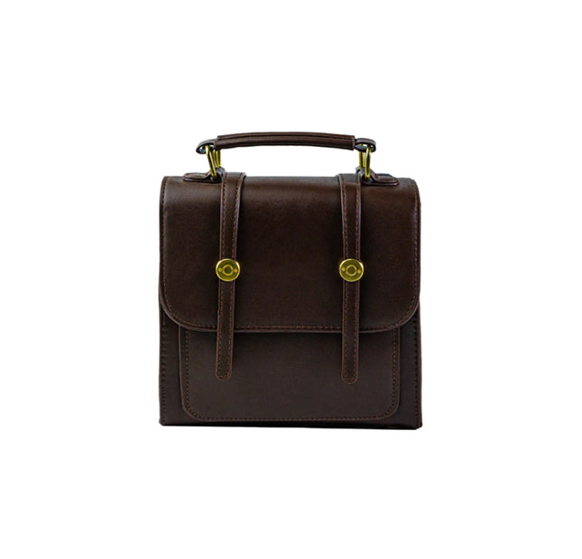 Portrait Small Satchel Backpack - Brown
