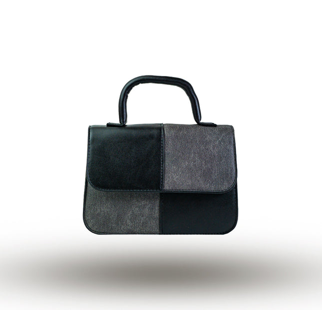 Plaid Patchwork - Black & Grey