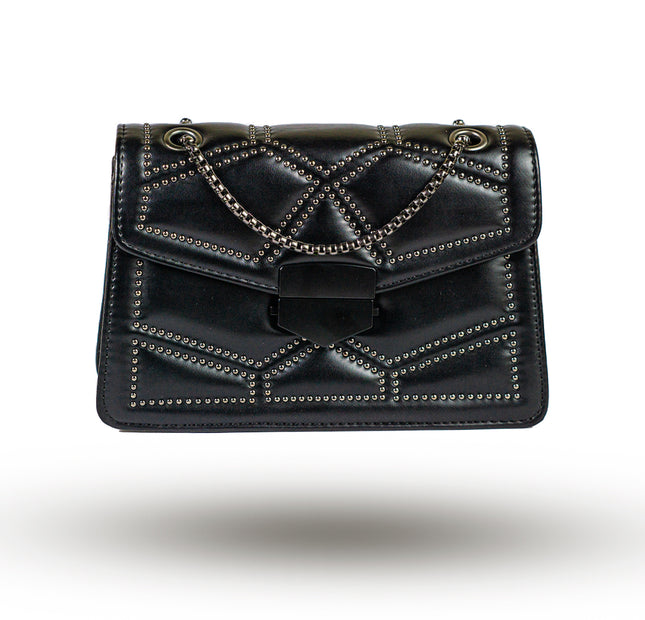 Bold Black Flap Bag For Women