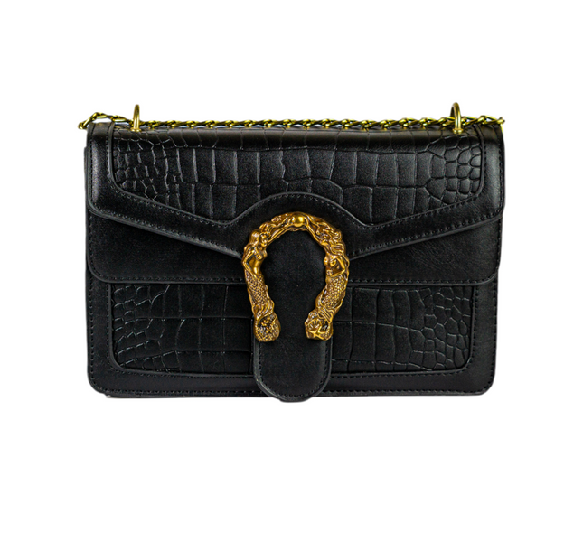 Mermaid Buckle Flap - Black