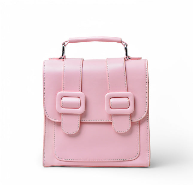 Belt Buckle Backpack - Pink