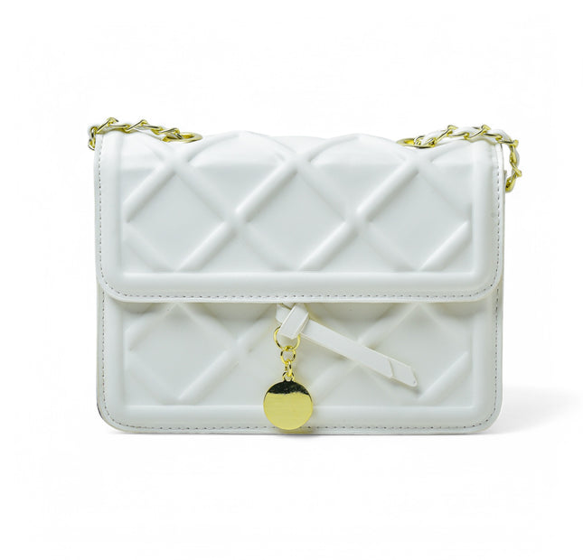 Coin Quilt - White