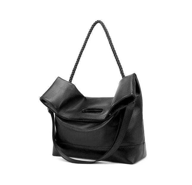 Rope Handle Tote - Black
